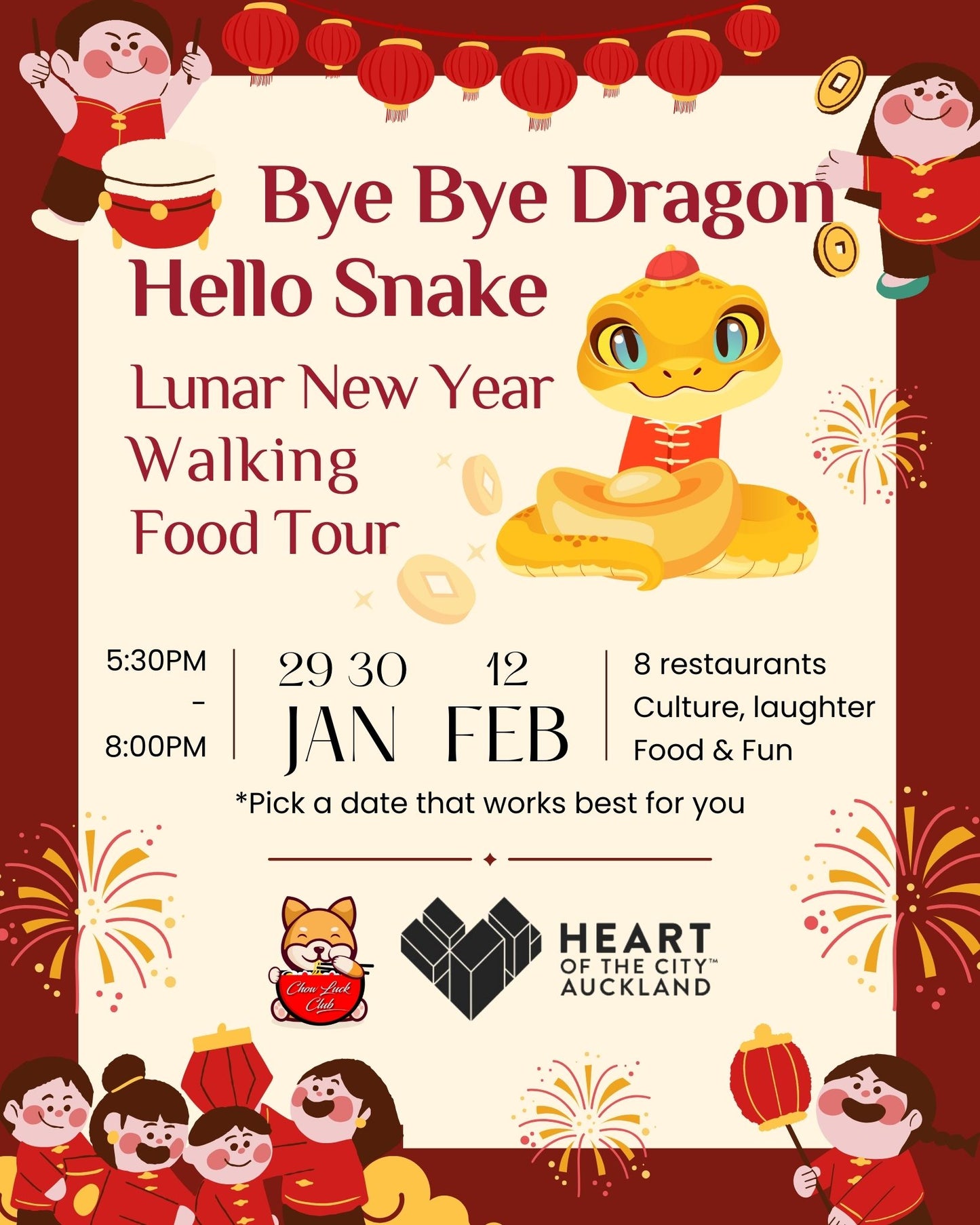 HOTC Lunar New Year Walking Food Tour: Bye Bye Dragon, Hello Snake!