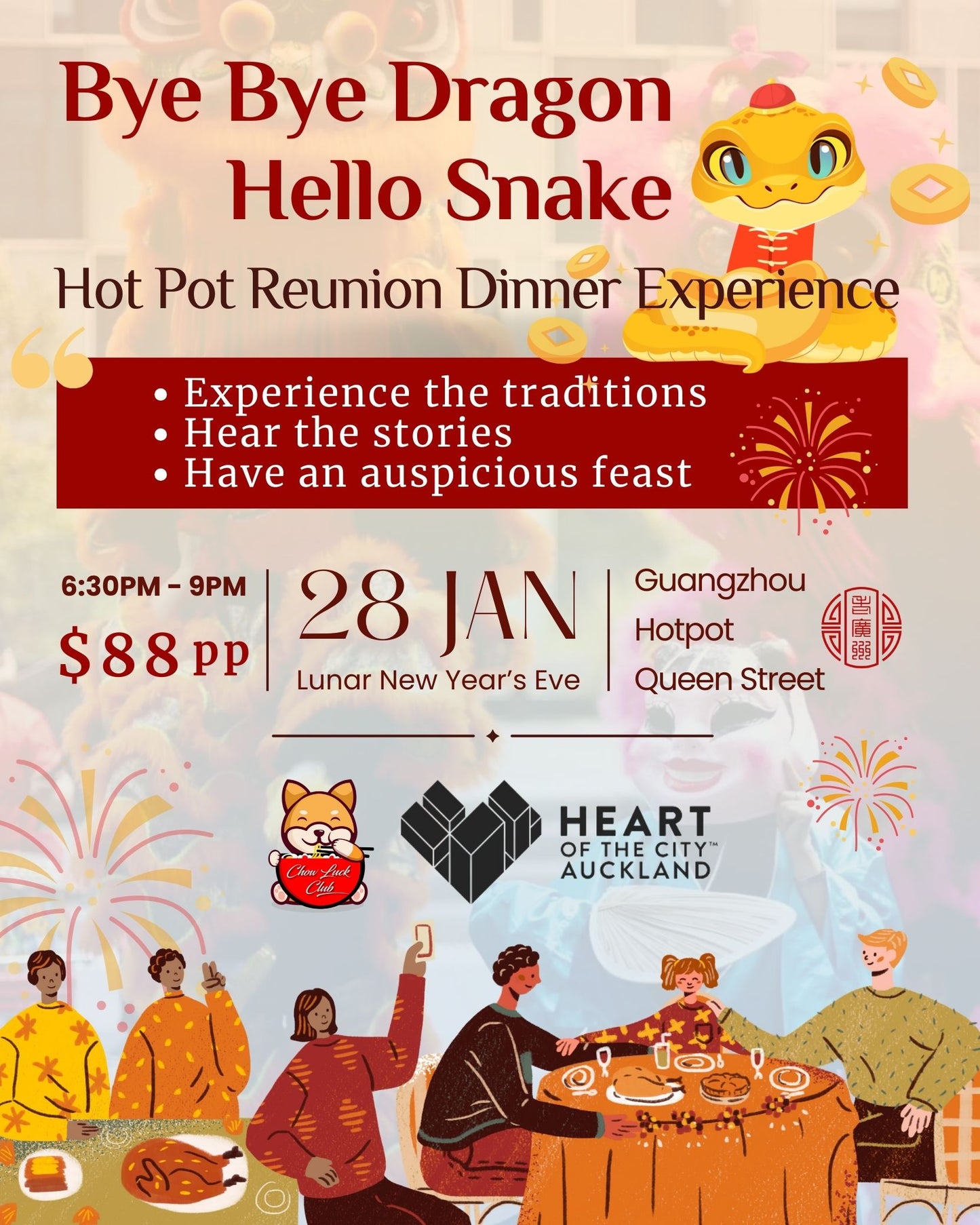 HOTC Hot Pot Reunion Dinner Experience: Bye Bye Dragon, Hello Snake!